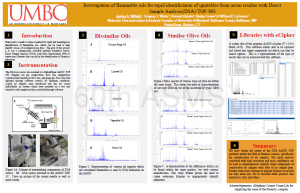 Investigation of Flammable Oils for Rapid Identification of Ignitables from Arson Residue with Direct Sample Analysis (DSA)-TOF-MS